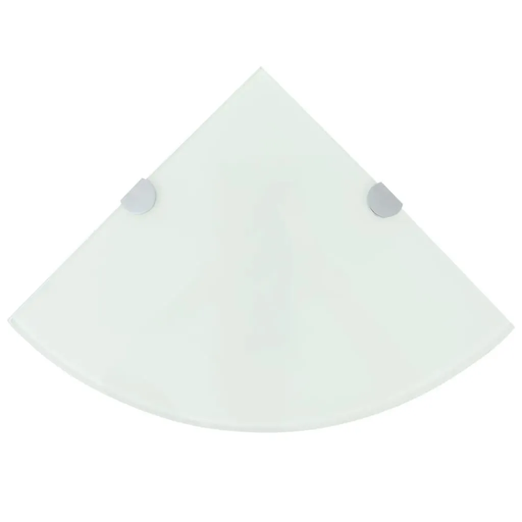 Étagères d'angle vidaXL verre blanc 25 cm : la solution pour vos coins - 7