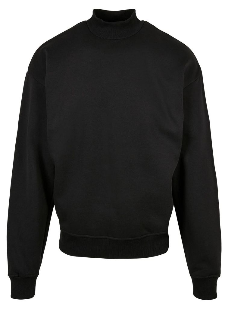 Urban Classics - Pullover Stehkragen für Herren TN1182 (L) (Schwarz)