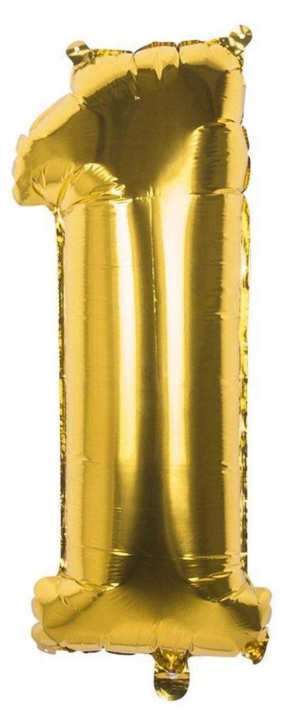 Boland Folienballon Zahl 86 cm, Gold, für Geburtstag und Produktbild 