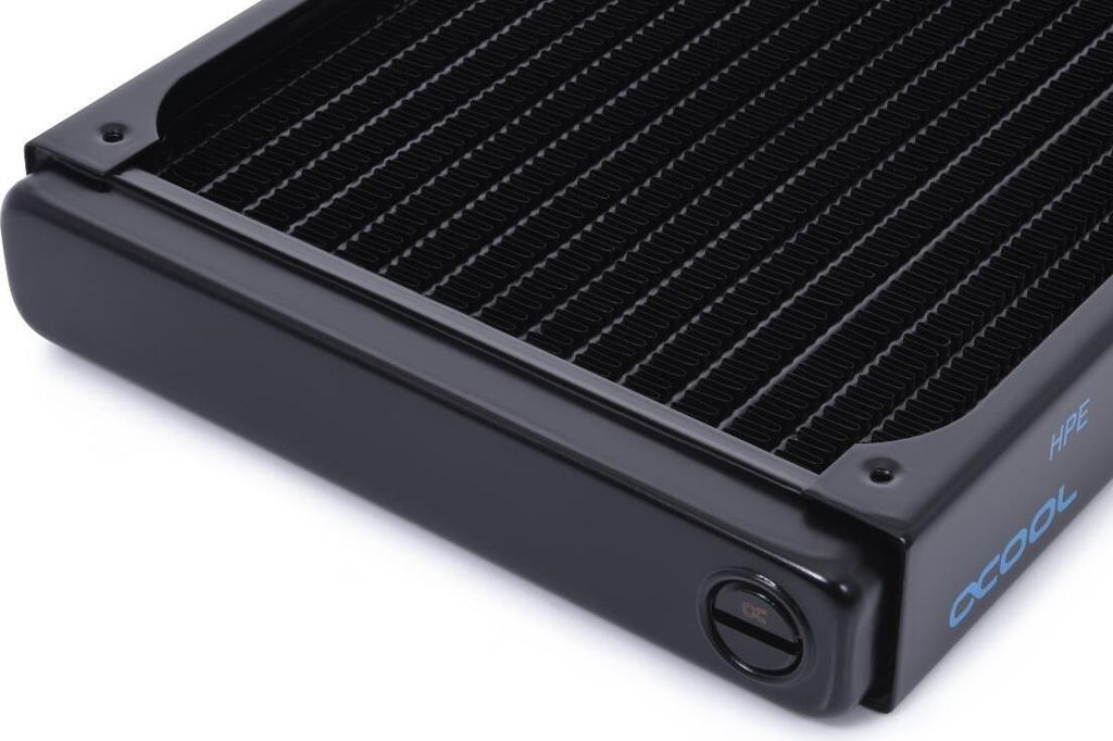 Alphacool 14378, Radiator, Messing, Kupfer, Stahl, Schwarz, 1/4", 60 °C, 4 Lüfter