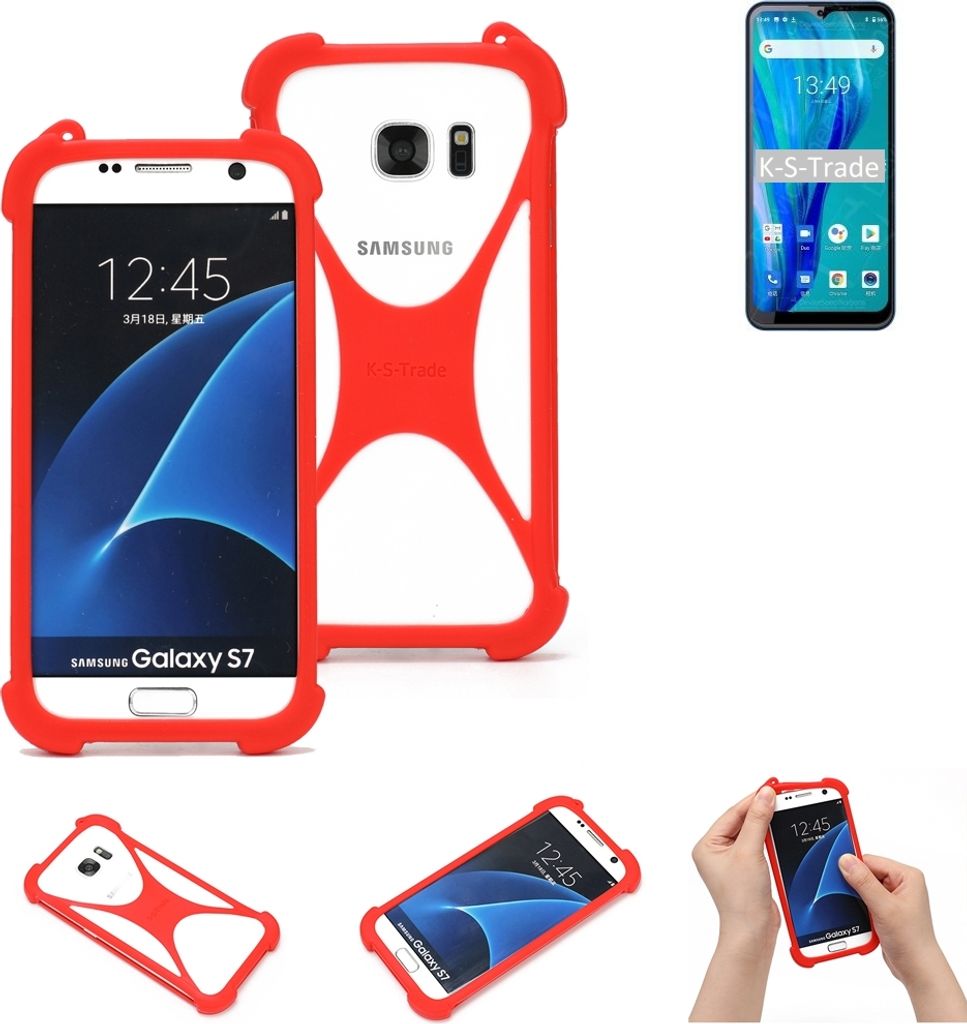 K-S-Trade Handy-Hülle kompatibel mit Oukitel C23 Pro Schutz-Hülle Bumper Silikon Schutz Hülle Cover Case Silikoncase Silikonbumper TPU Softcase