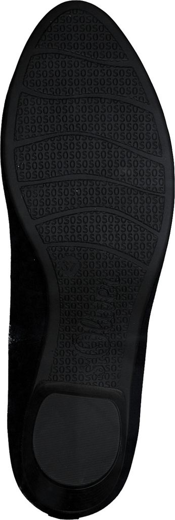 s.Oliver Damen Pumps Schleife Herz Anhänger Blockabsatz 5-22321-41, Größe:39 EU, Farbe:Blau