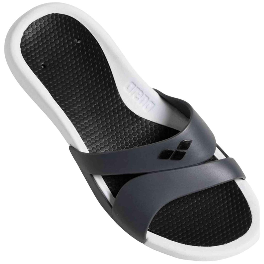 arena Pantolette Nina white-dark grey-black 41 Produktbild 