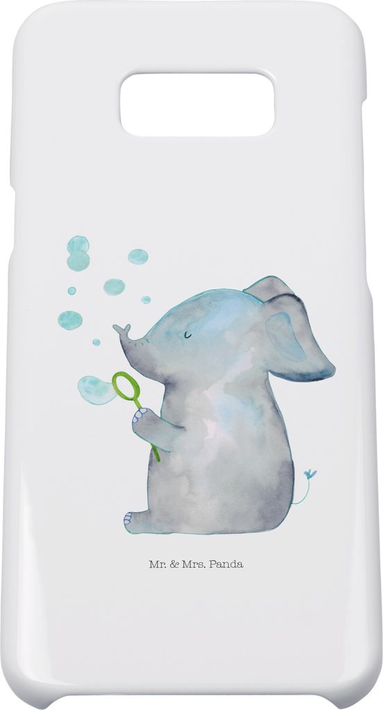 Mr. & Mrs. Panda Samsung Galaxy S8 plus Handyhülle Elefant Seifenblasen - Weiß - Geschenk, Cover, Hülle, Handy, Elefanten, Lustige Sprüche, Lie...