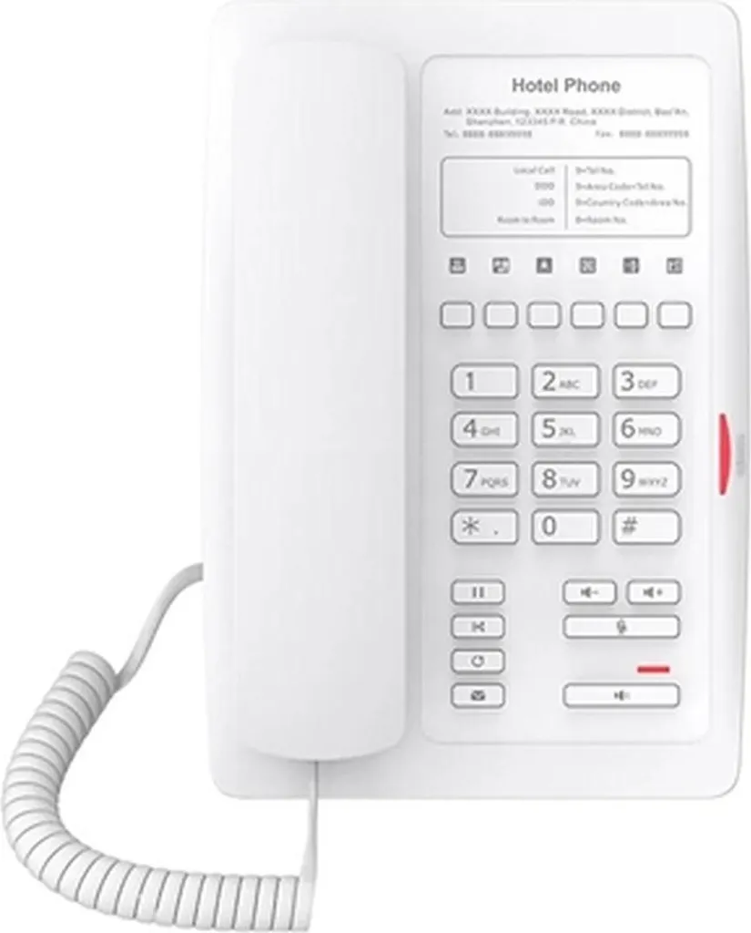Téléphone Fanvil H3 Blanc IP Solution Connectée contre le Désordre USB
