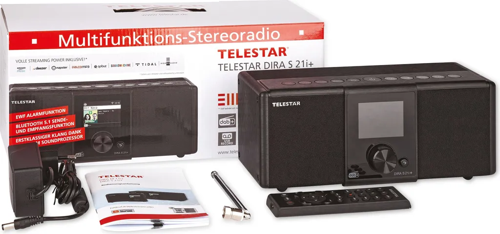 Radio internet sans grésillement DAB+ Bluetooth DIRA S21i+ EWF stéréo - 12