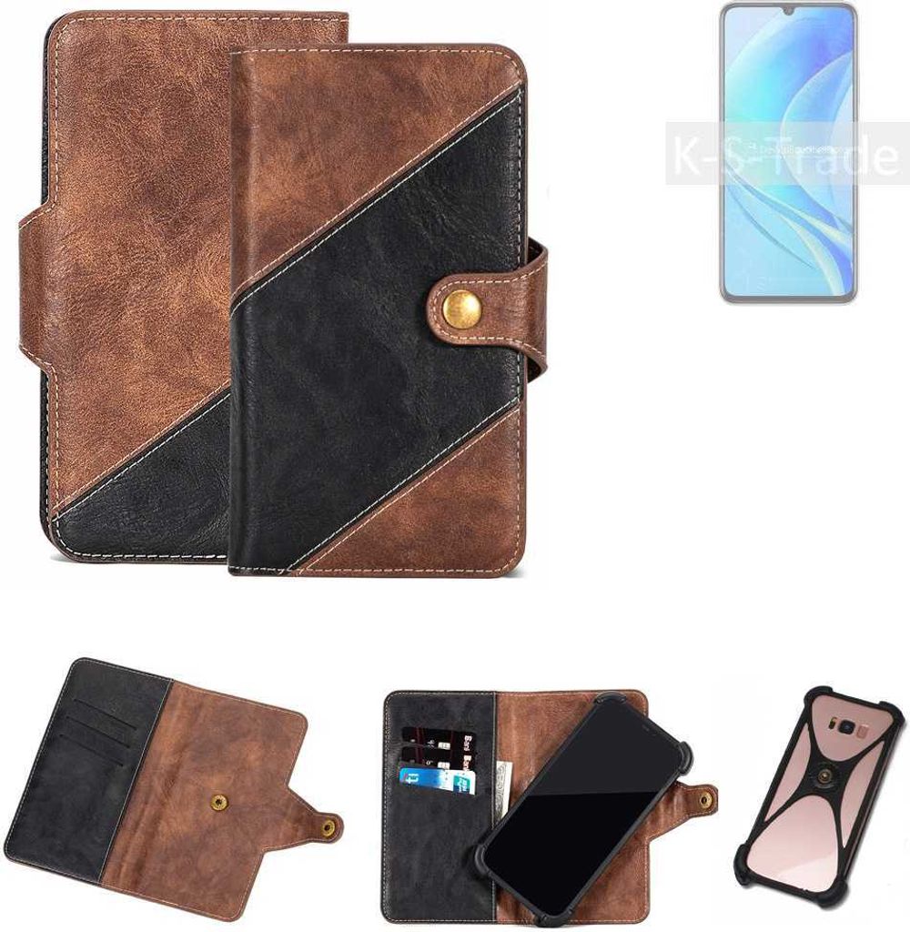K-S-Trade Handyhülle Schutzhülle Bookstyle Case kompatibel mit Huawei nova Y70 Klapphülle Cover Hülle Schutztasche 1x