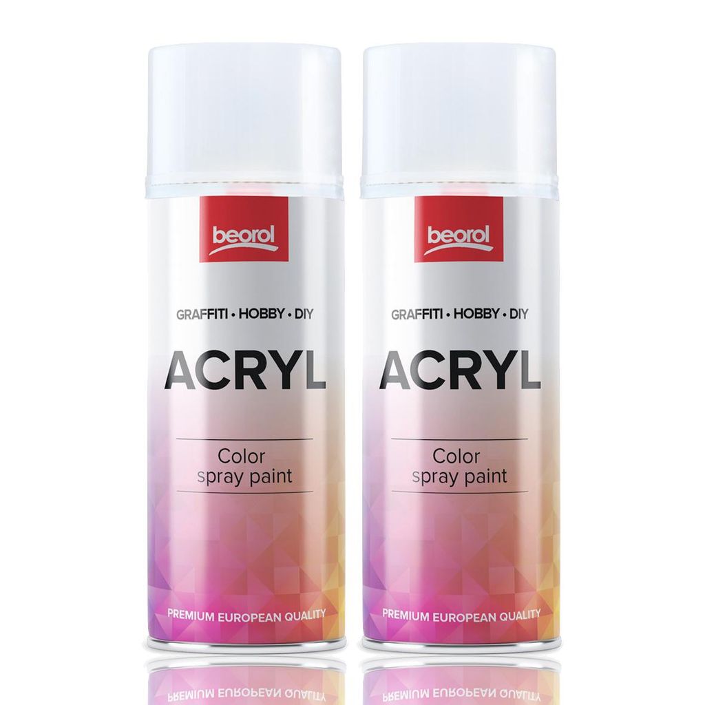 BigDean 2x Klarlack Spray transparent glänzend 400ml Produktbild 