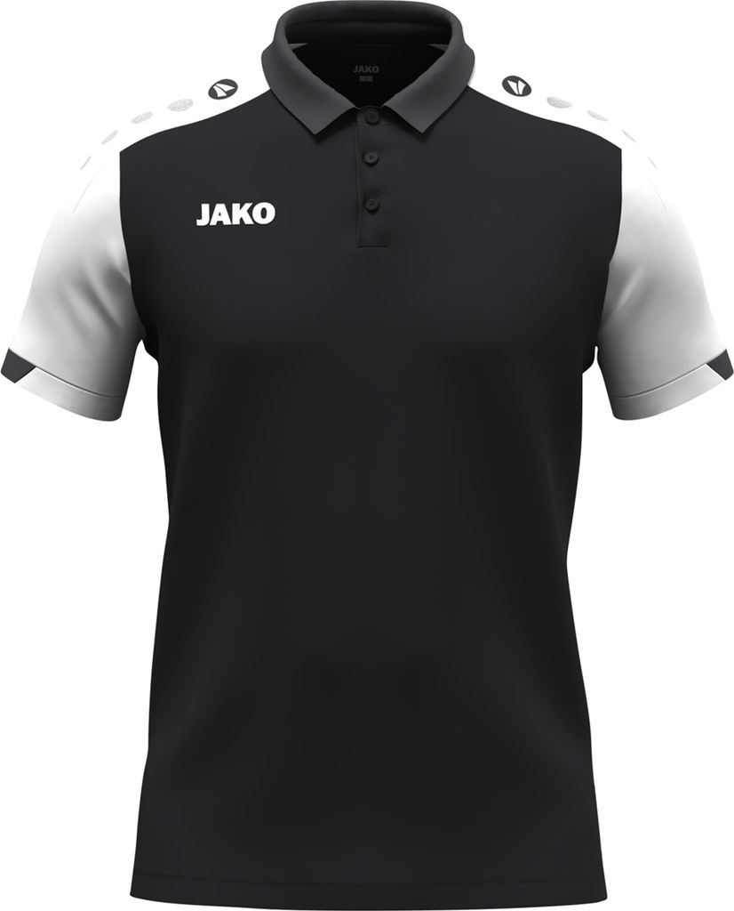 Jako Dynamic Poloshirt Kinder schwarz weiß dunkelgrau Gr 140