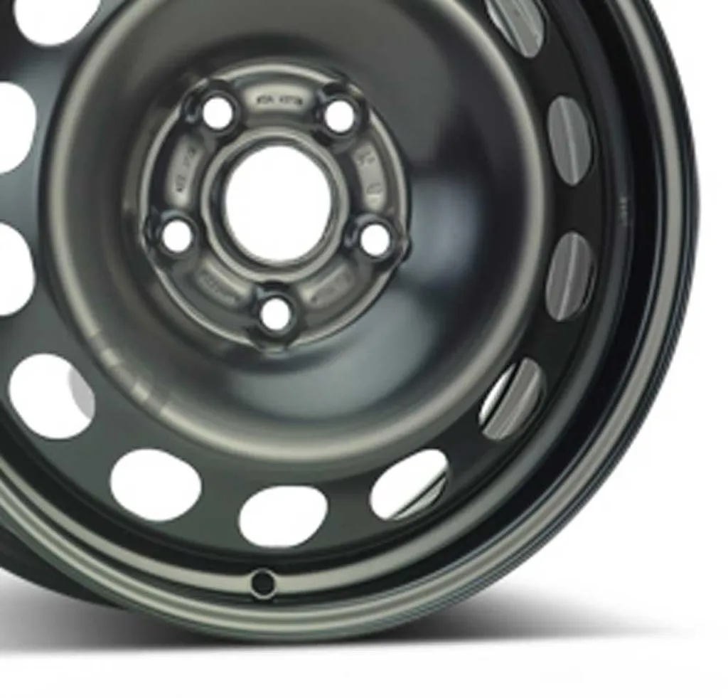 Jantes en fer ALCAR ACCIAIO 9702 6x16 5x112 ET50 Noir pour l'Hiver