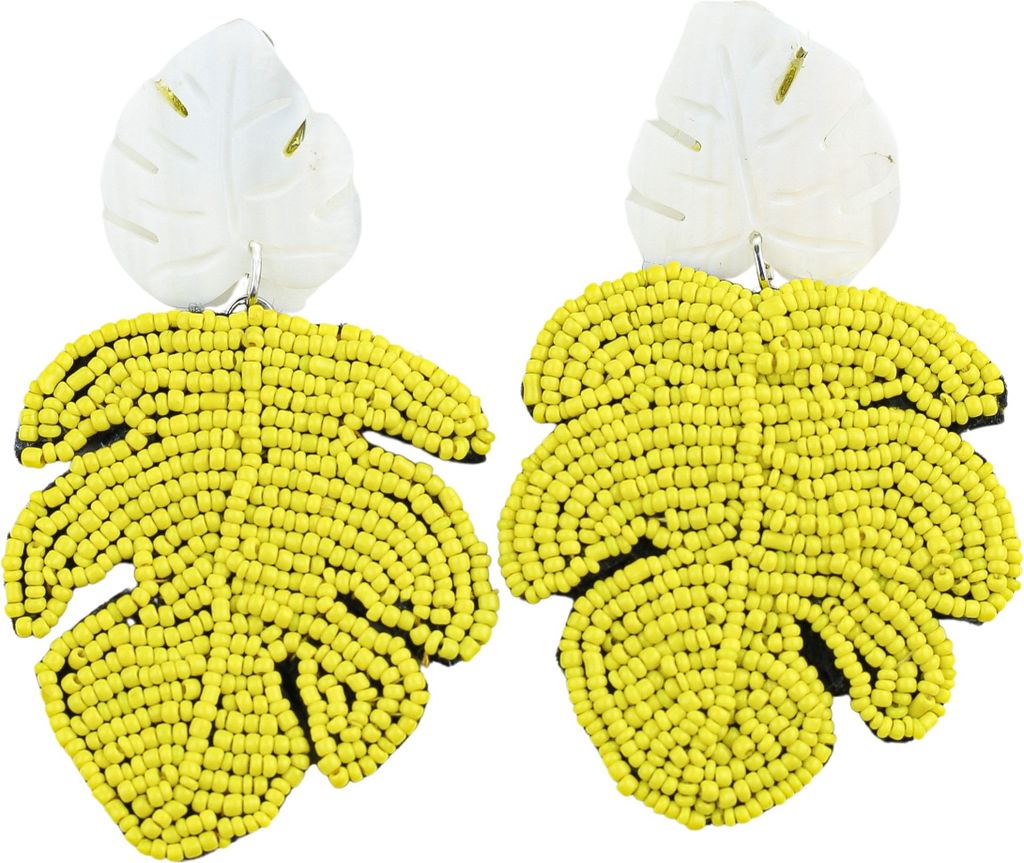 Ohrclips Leaf in Blattform von collezione alessandro