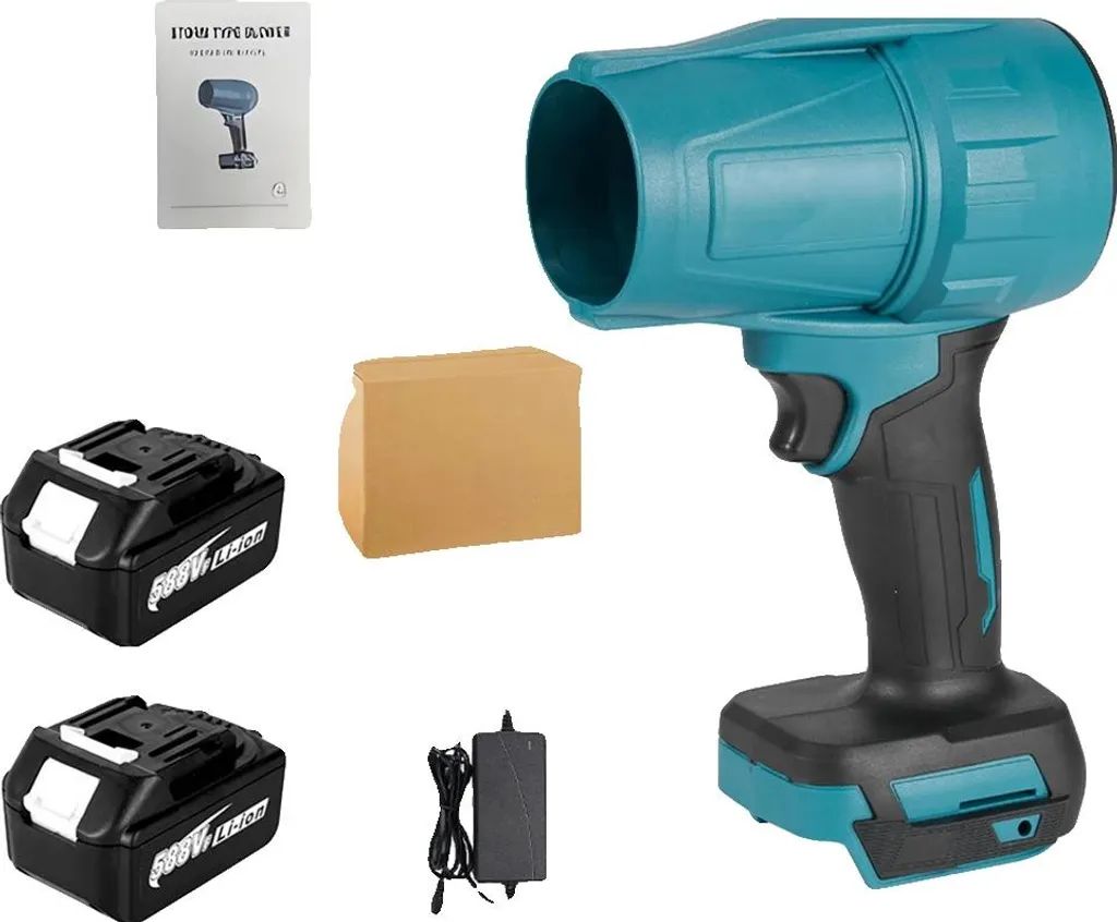Soffiatore per Foglie e Neve Cordless - 2 Batterie 21V - Potenza Max