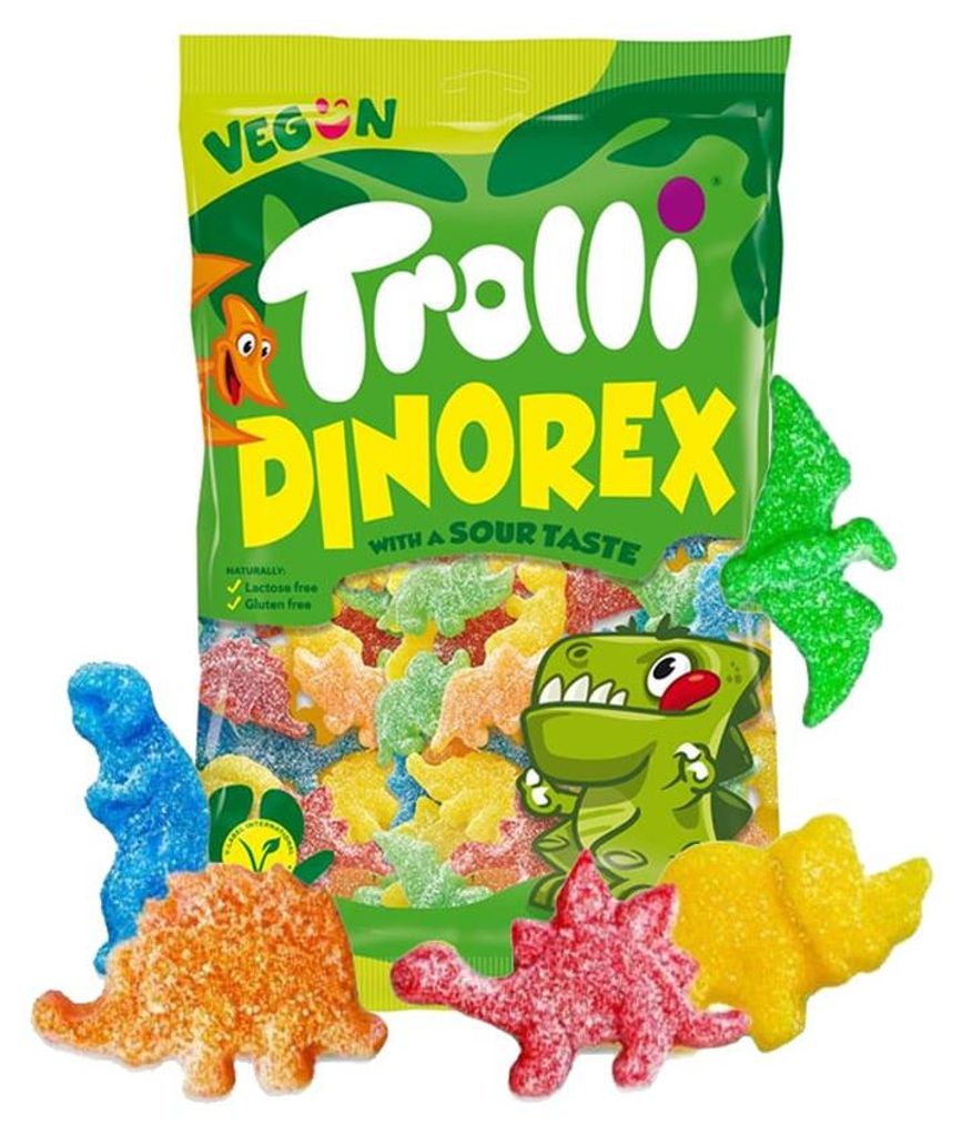 1000 g / 1 Kg Trolli Dinorex saure Gummibonbons saure Produktbild 