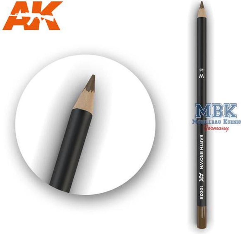 AK Interactive AK10028 - Watercolor Pencil Earth Brown