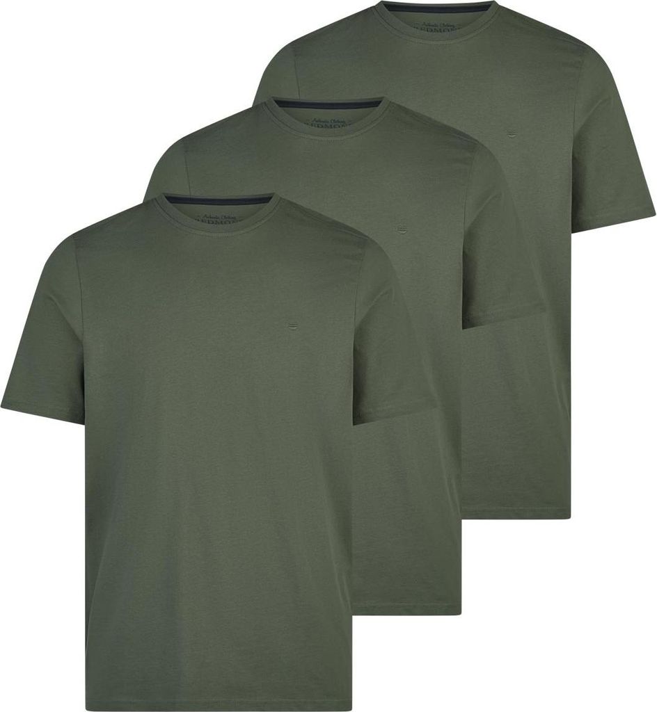 Redmond 3er Pack Basic T-Shirt Weiches Material für hohen Komfort, Vielseitiges Basic für jeden Tag, Klassischer Schnitt mit guter Passform