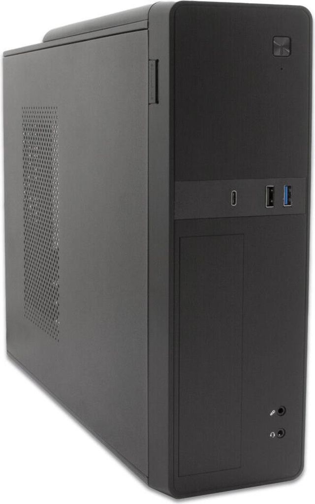 CoolBox T310 Slim Convertible Mini Tower MATX USB-C + Netzteil 300 W 80 Plus Bronze