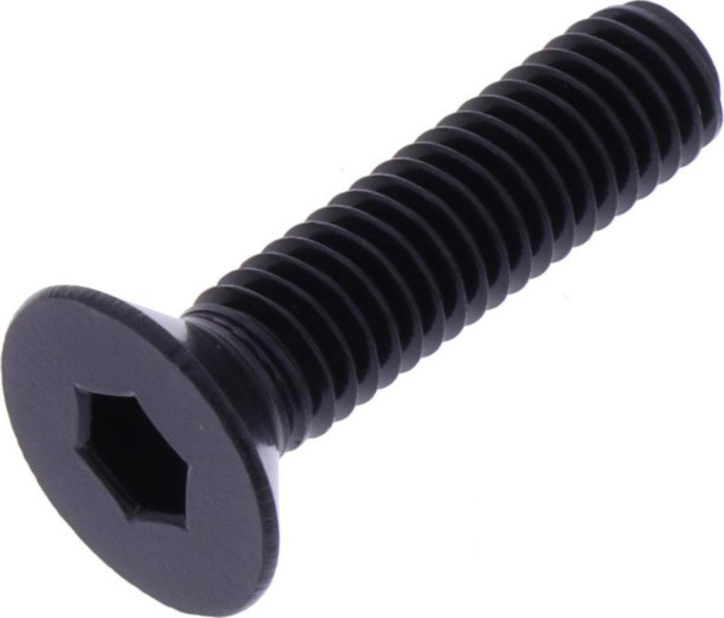 Senkschraube JMP Bolt M6x1,00mm 25mm Aluminium schwarz