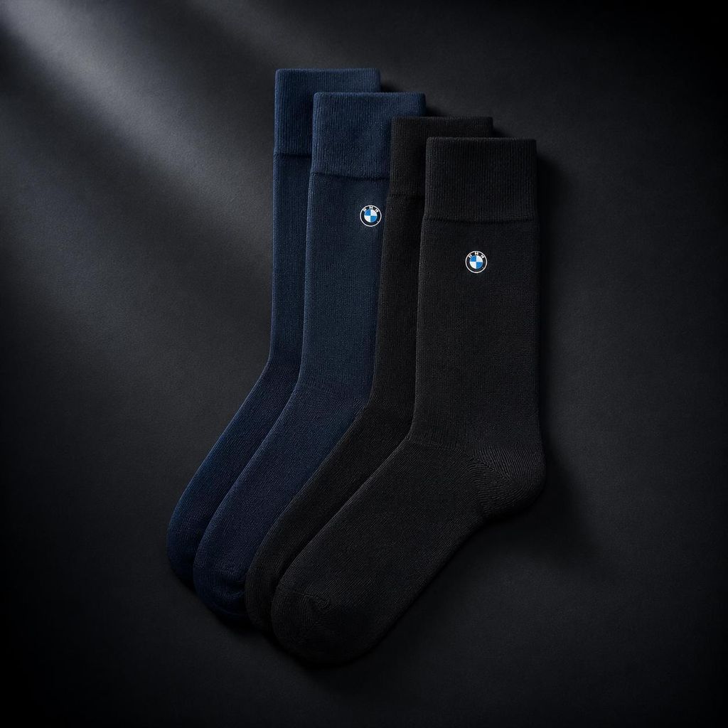 BMW Socken Herren Größe 35 - 38 Schwarz Blau
