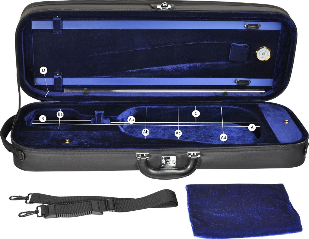 Steinbach Violakoffer für 16 Zoll Bratsche/Viola Blau Produktbild 