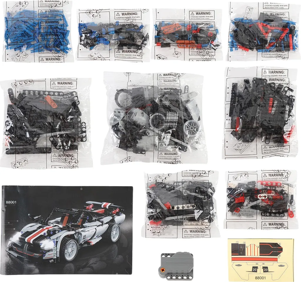 Kit Voiture de Course Pull-Back Challenge de Construction Haute Précision - 2