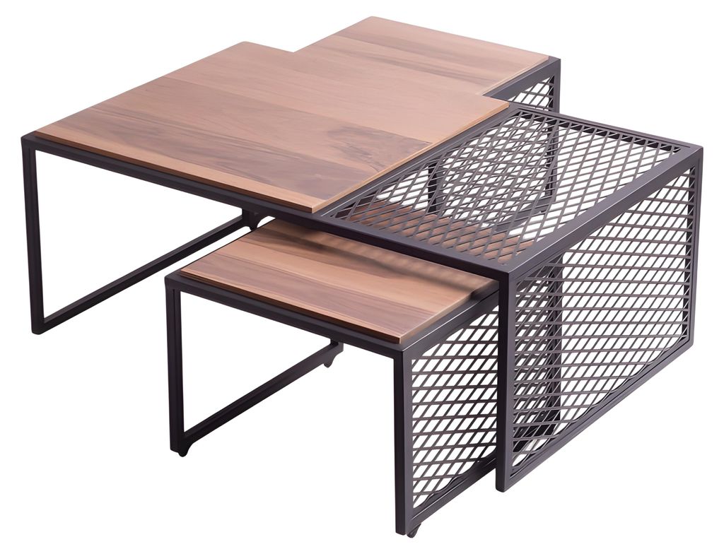 Eleganter brauner Holztisch im modernen Design