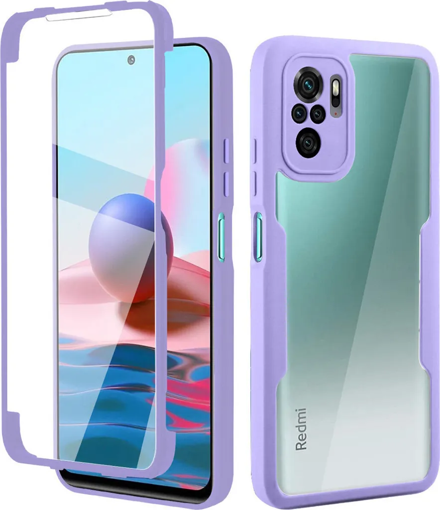 Custodia Redmi Note 10 4G / 10S Viola: Protezione 360 Gradi Integrale