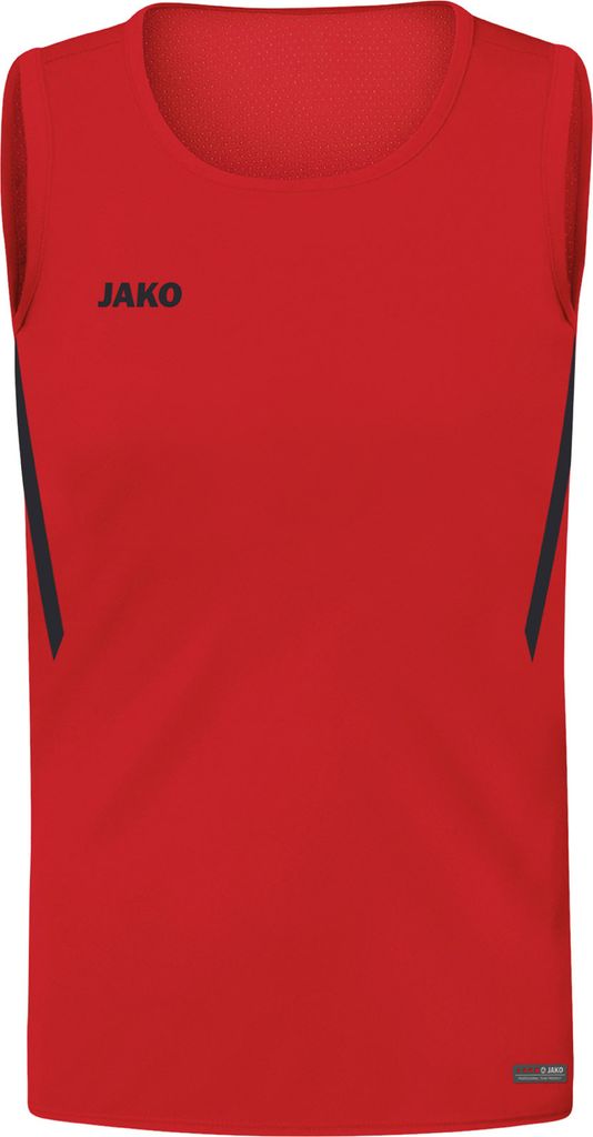 JAKO Kinder Tanktop Challenge, Farbe:rot/schwarz, Größe:152