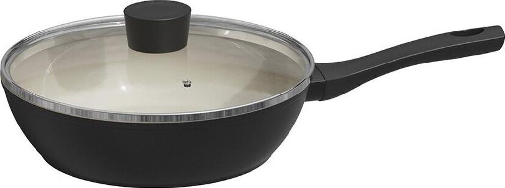 Michelino Nora New Line Pfanne mit Glasdeckel ø24 cm - Induktionsgeeignet