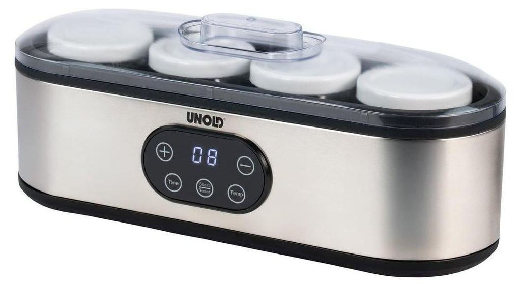 Unold 38726 yoghurtmaker JOGI, 120 W, 0,72 liter, roestvrij Productafbeelding 
