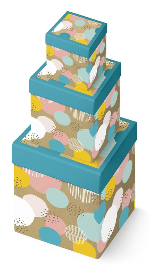 Clairefontaine Geschenkboxen-Set "Ballons" 3-teilig