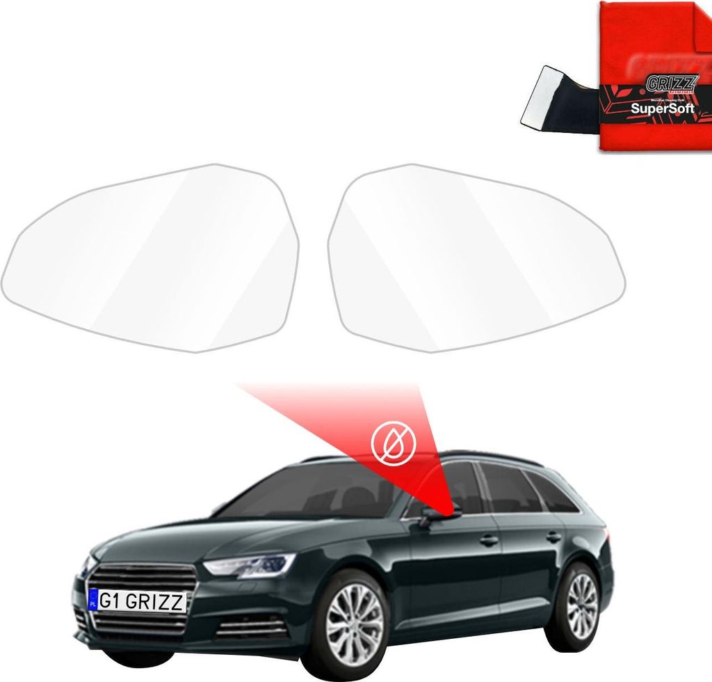 Regenschutzfolie Grizz Protector für Außenspiegel - Audi A4 B9 (2020-2024)