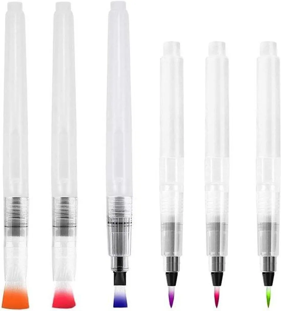 Pinceaux aquarelle à pointe fine pour calligraphie - Poils souples