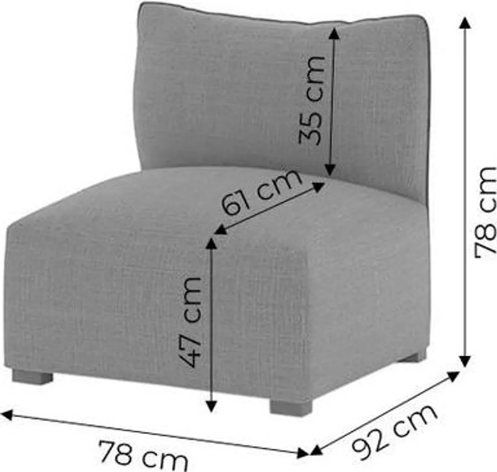 Module central Puzzle Sawana 1 : la solution pour agrandir votre canapé