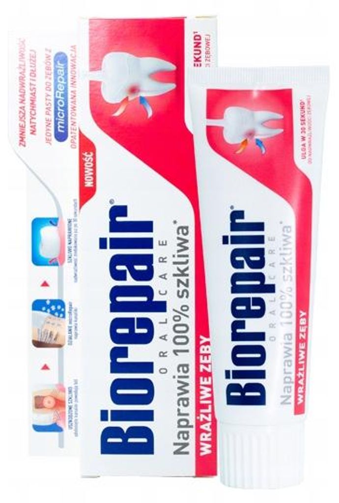 Biorepair Fast Sensitive Repair Zahnpasta 75 ml Produktbild 