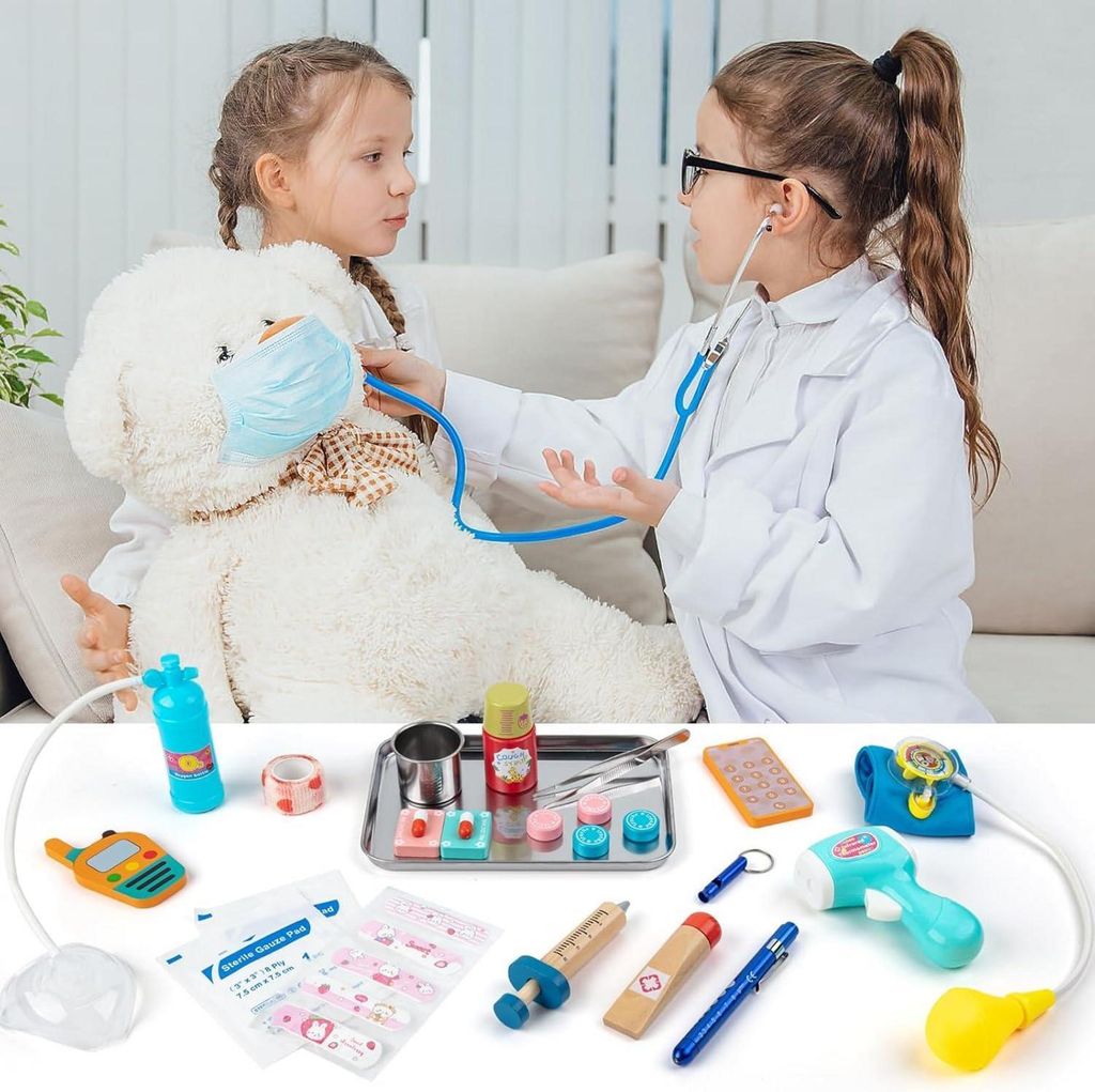 Kinder Arztkoffer Mit Funktionierendem Stethoskop