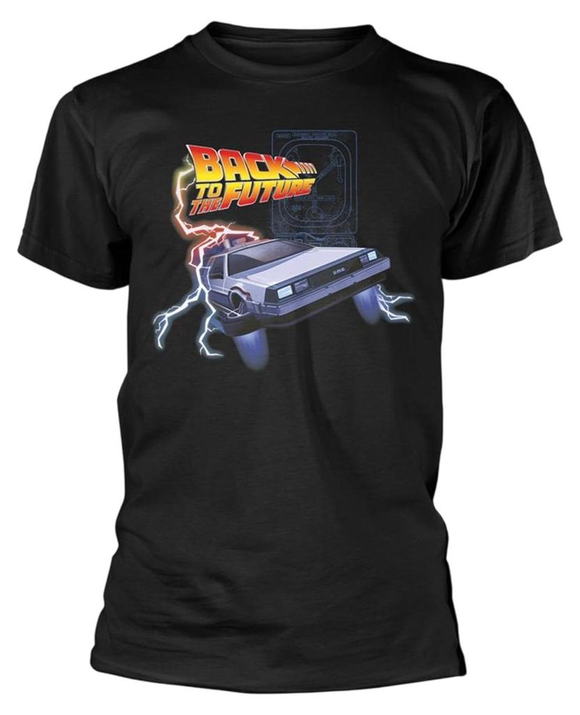 Back To The Future - "Retro Revival" T-Shirt für Herren PH4961 (L) (Schwarz)