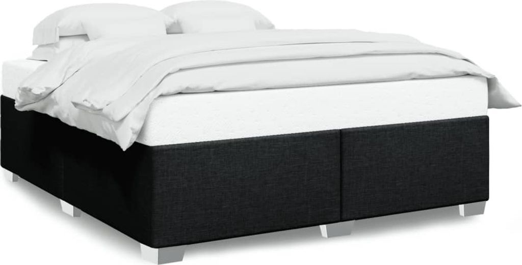 Maison Exclusive - Bettgestell ohne Matratze Schwarz 200x200 cm Stoff