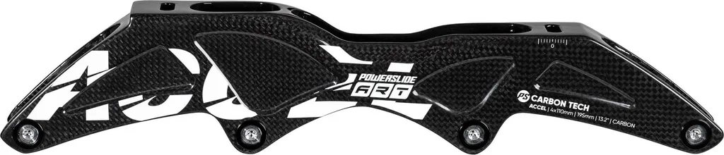 Châssis Roller Vitesse 3 Roues 125mm Powerslide Rapid 305mm Noir