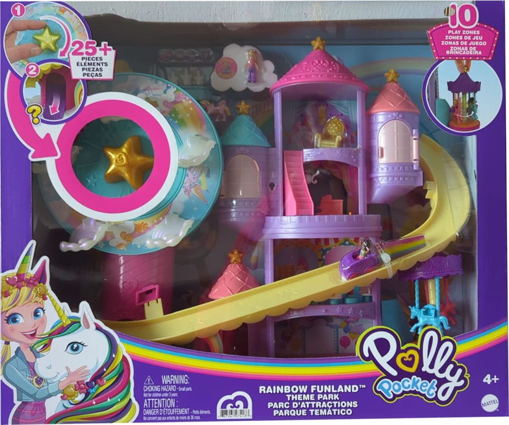 Polly Pocket Pollyville Regenbogen-Einhornspaß Freizeitpark Produktbild 11