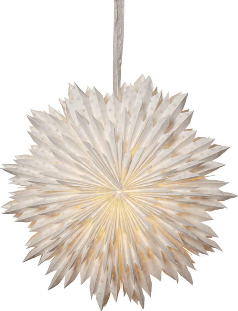 Großer Papierstern Cloud, Schneeflocke, weiß, groß, Ø 60cm Produktbild 
