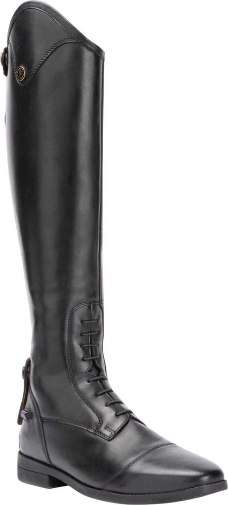 Moretta - Damen Reitstiefel "Ortona", Leder ER2233 (42 EU Kurz normal) (Schwarz)