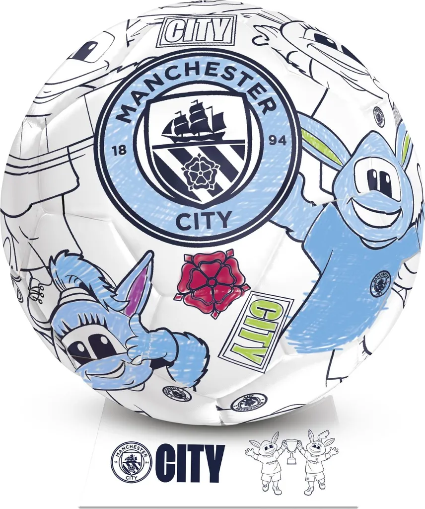 Kit peinture Manchester City avec couleurs officielles et accessoires