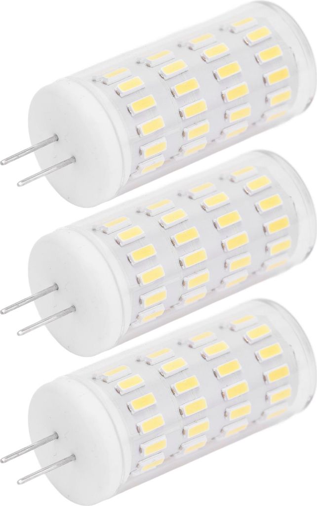 3PCS G4 LED-Glühbirne 5W T3 JC Typ Double Pin Base AC DC12?24V Dimmbar Außenlandschaft GlühbirneWhite Light