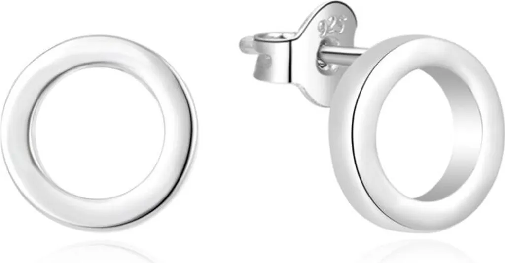 Puces d'oreilles en argent véritable : bijoux minimalistes AGUP2320L