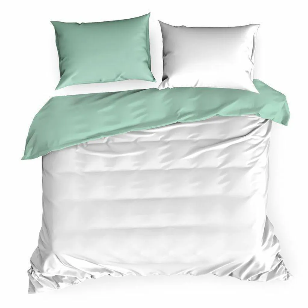 Set Copripiumino Bianco 220x200 Eurofirany NOVA3 - Lusso Minimalista