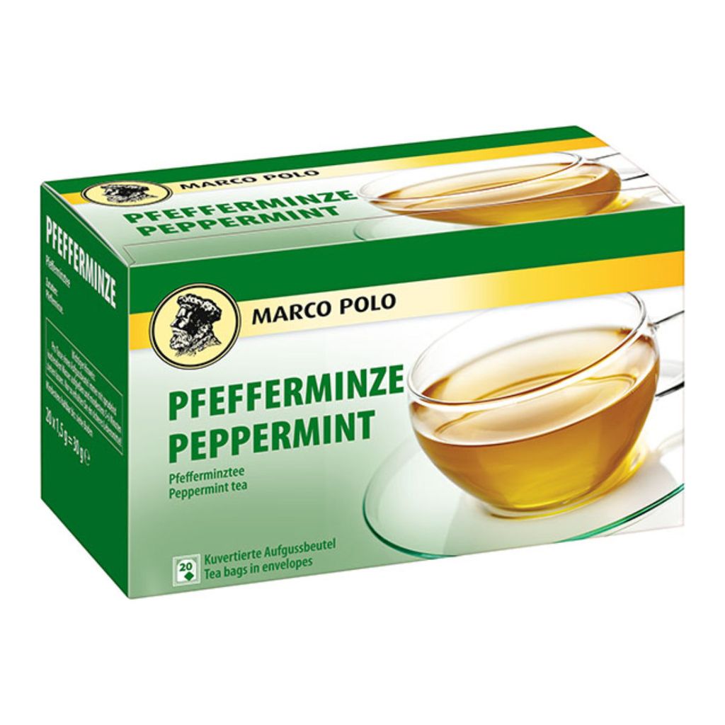 Marco Polo Tè alla menta piperita gusto rinfrescante 30g Immagine del prodotto 