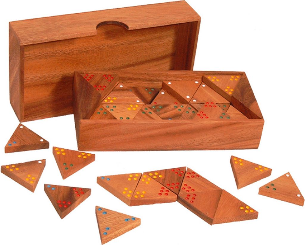 Tri Domino aus Holz, Holz-Spiel Produktbild 