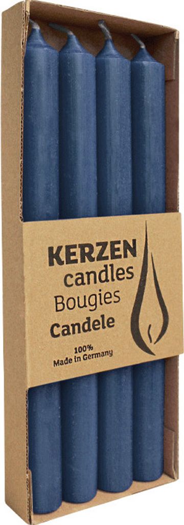 Stabkerze Rust.250x22 blau 4St Produktbild 