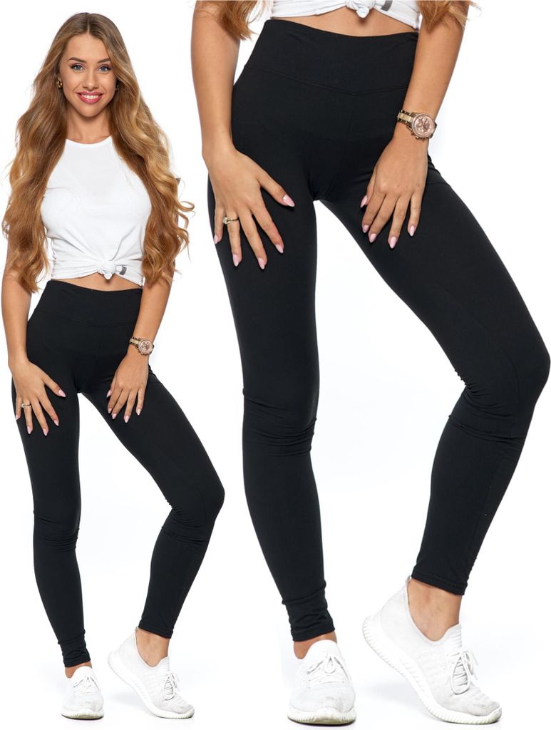 Blickdichte Leggings mit hoher Taille, klassisch, weich, Produktbild 
