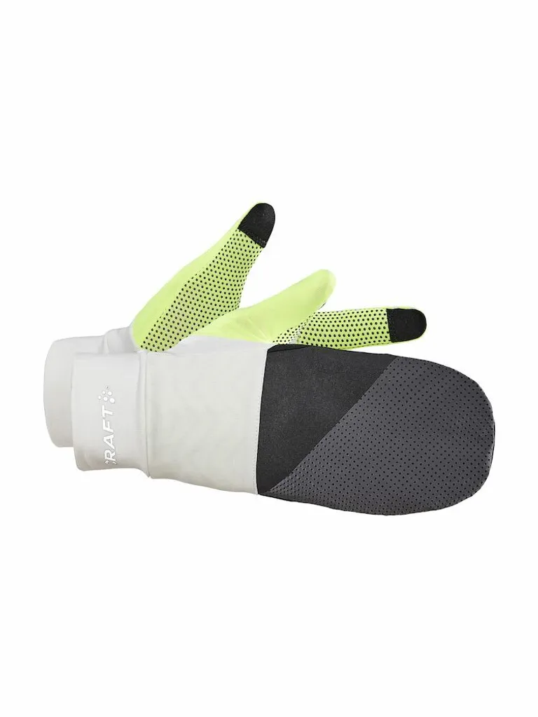 Guanto Craft ADV Lumen Hybrid Pile: Guanti Running Riflettenti per Inverno